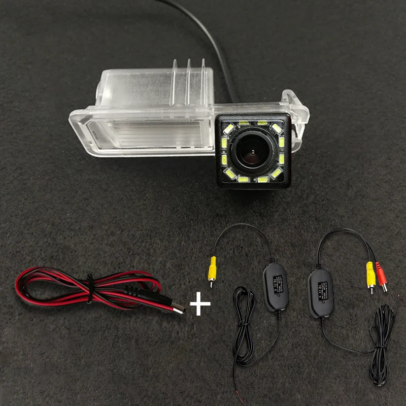 For VW Polo V (6R) Golf 6 VI Passat CC Magotan HD Wireless Car CCD Rear Camera Fisheye 8 12 led dynamic Night Vision waterproof