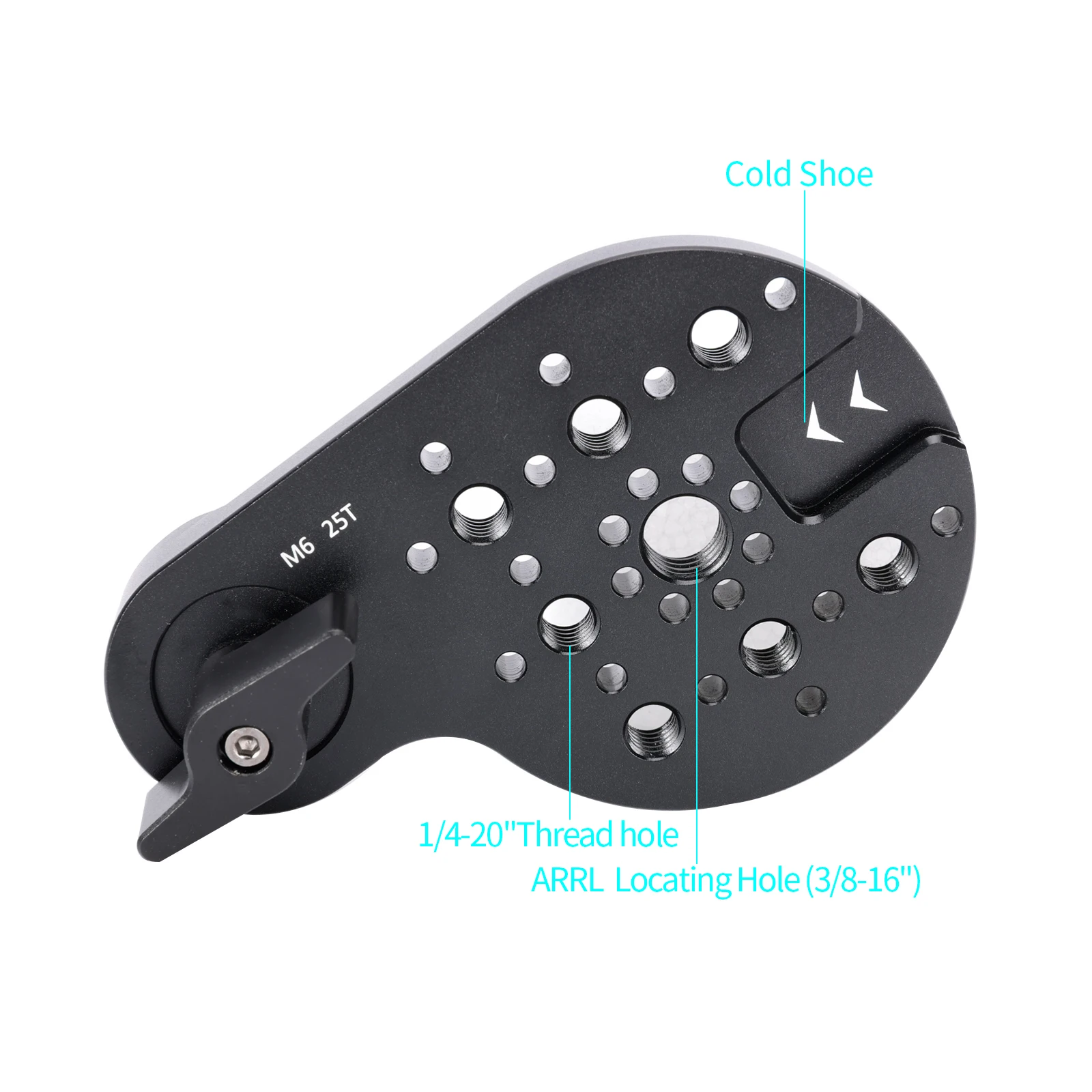 Niceyrig Video Statief Mount Zijplaat Rozet Mount (25T, M6 Draad)