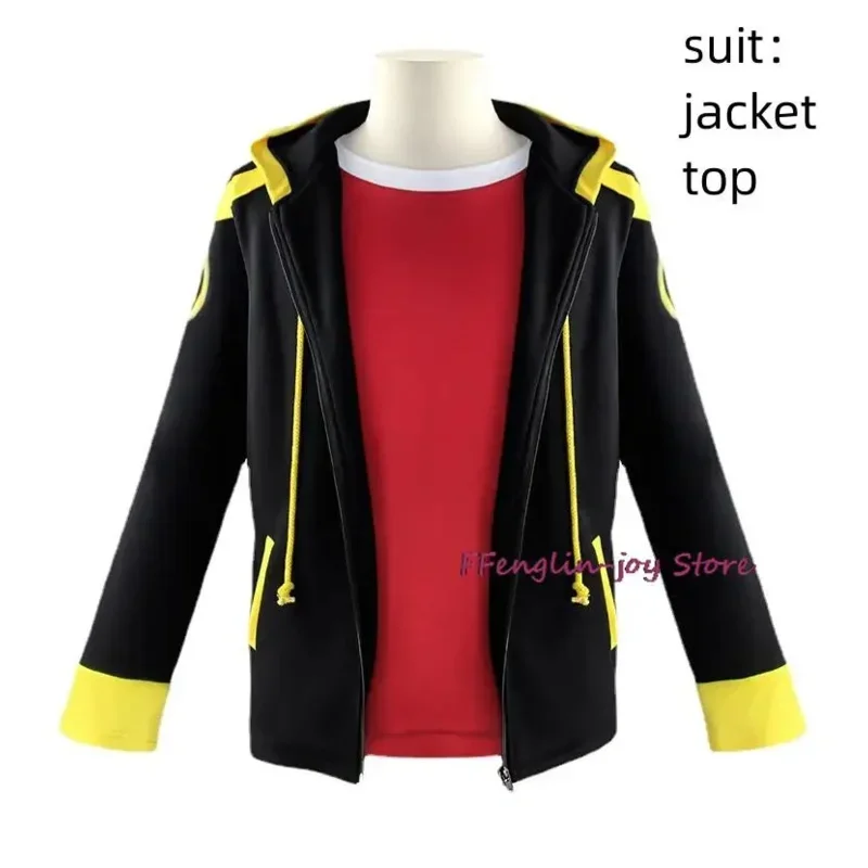 SN88 Game Mystic Messenger 707 seven luciel Saeyoung console cosplay costume wig anime zipper jacket hoodies T-shirt Hallowe%#2@