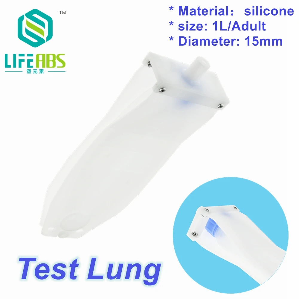 Diameter 15Mm Origina Spalk Gesimuleerde Long Respiratoire Anesthesie Circuit Ademhalingstest Long Siliconen Latex Airbag 1l