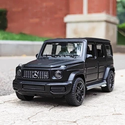 1:32 Benzs-G63 G63 SUV modello di auto in lega pressofuso in metallo fuoristrada modello di auto simulazione Sound Light Collection regalo giocattolo per bambini