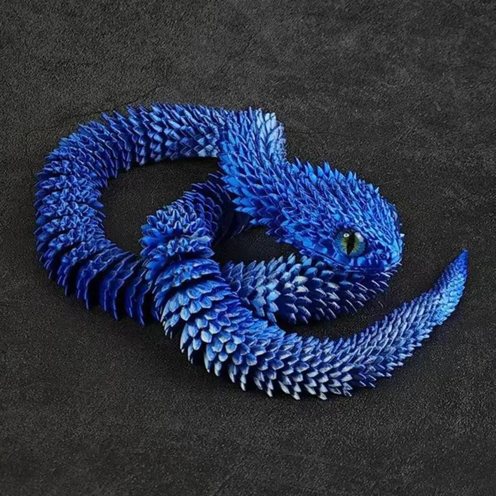 

Joyful Fidget Toy for Students Professionals 3d Printed Snake Toy Articulated Snake Toy 3d Printed Collectible Fake for Home