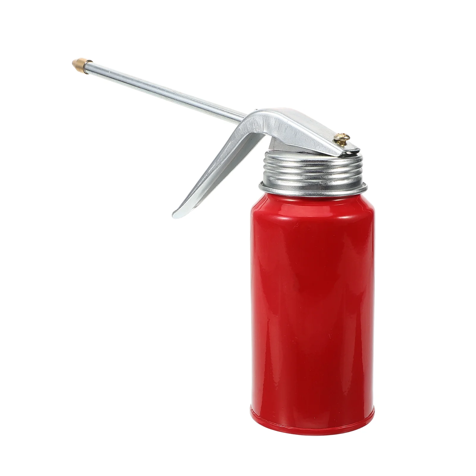 High Pressure Refueling Kettle Small Oil Can Automotive Engine Red Dispenser Oiler Fill Jug