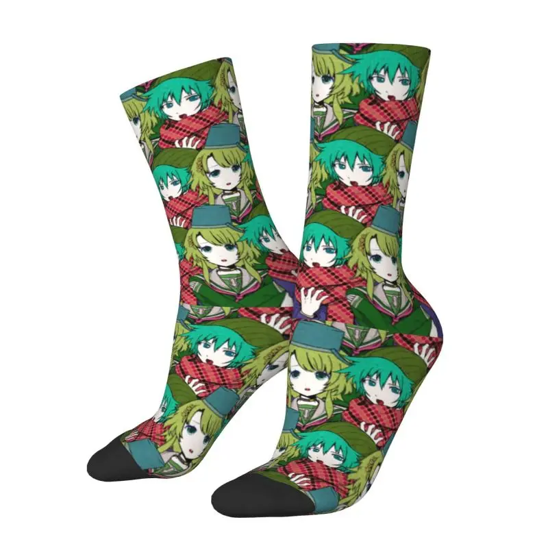 Custom Shin Tsukimi YTTD Game Anime Mens Crew Socks Unisex Fun 3D Printed Kanna Kizuchi Dress Socks