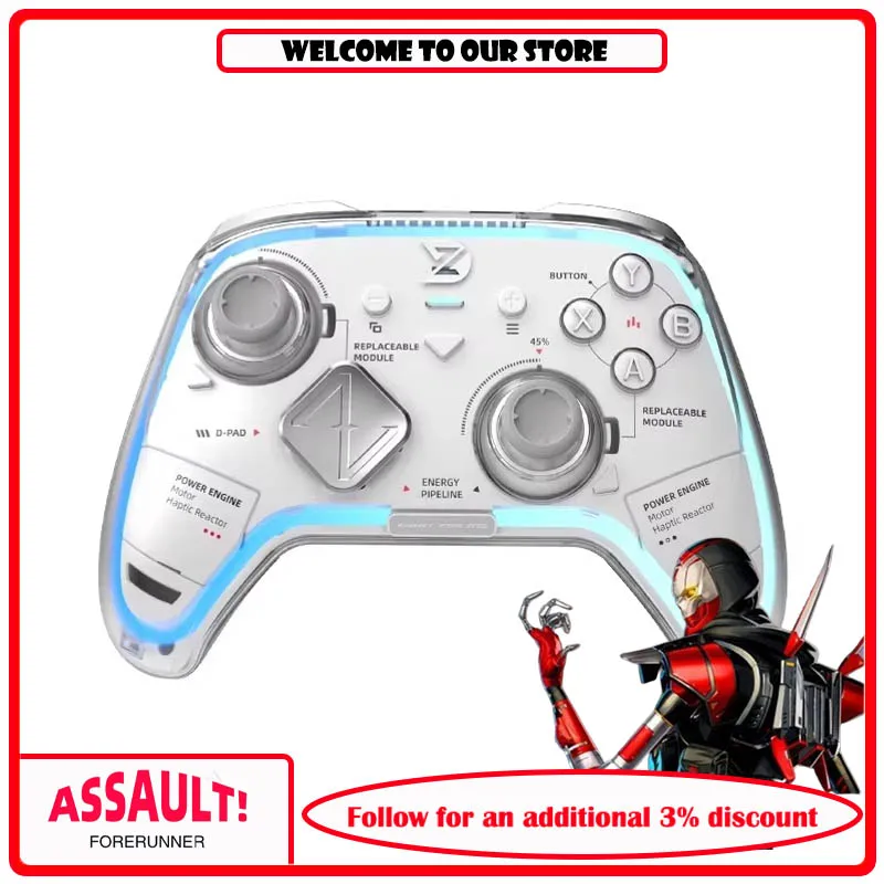 

Zd Ultimate Legendary Game Controller Elite Sensory Rgb Switch Phone Bluetooth Controller Ns Tablet Steam Apex Professional Same