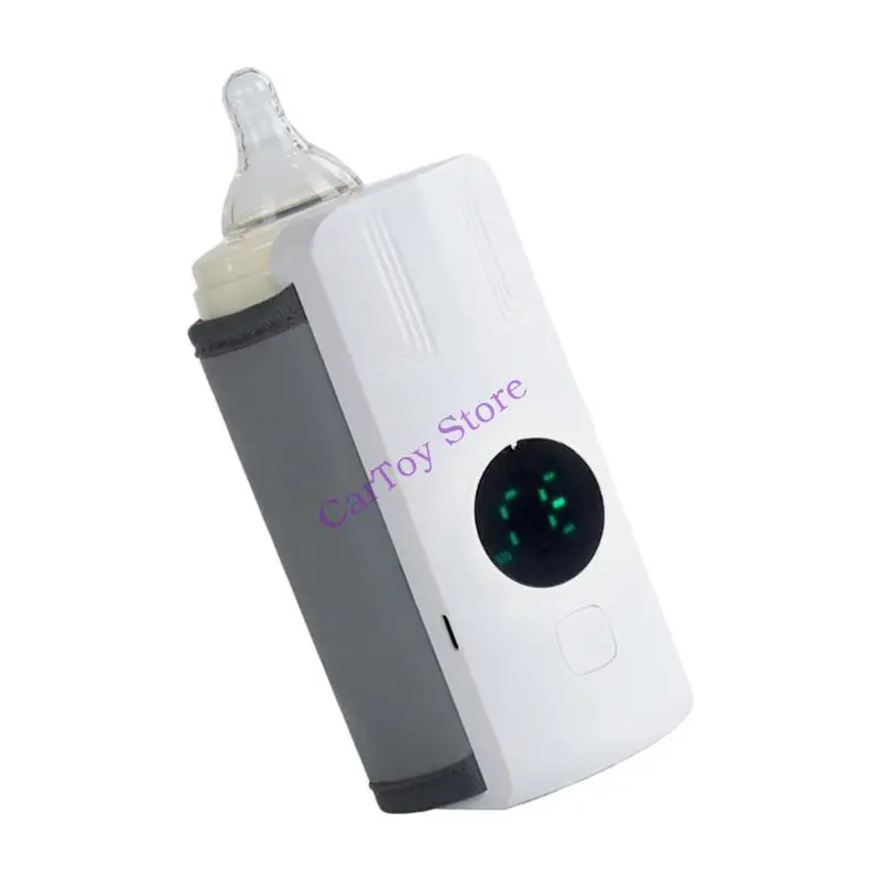 Aquecedor mamadeira com temperatura ajustável, aquecedor alimentado por USB, display LCD