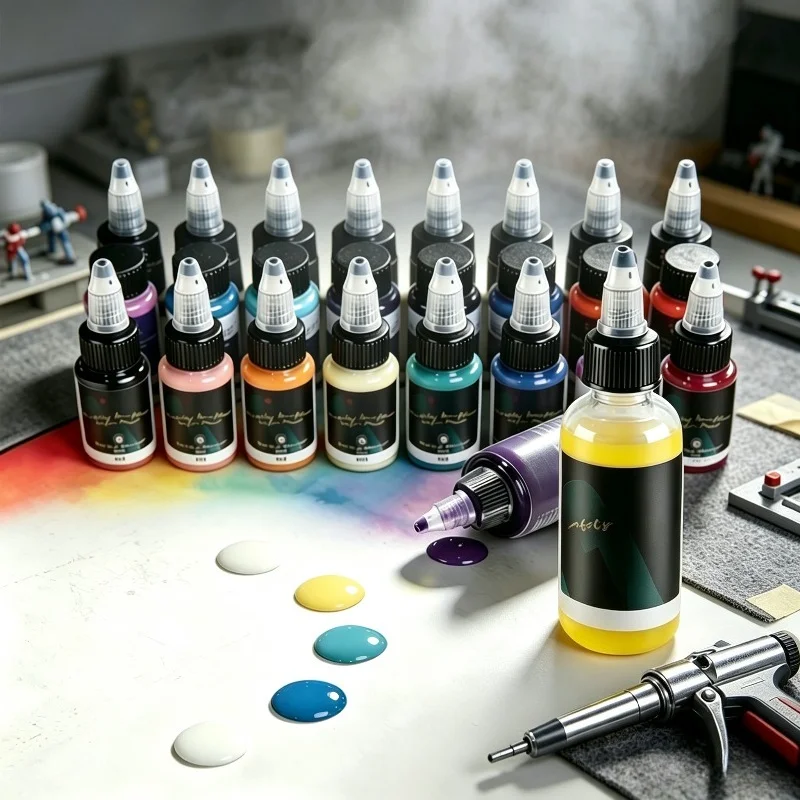 Model Paint 12‑36 Colors 20ml Water‑Based Eco Pigment for Figure Gundam Model Brush Spray Painting DIY Hobby Coloring Supplies