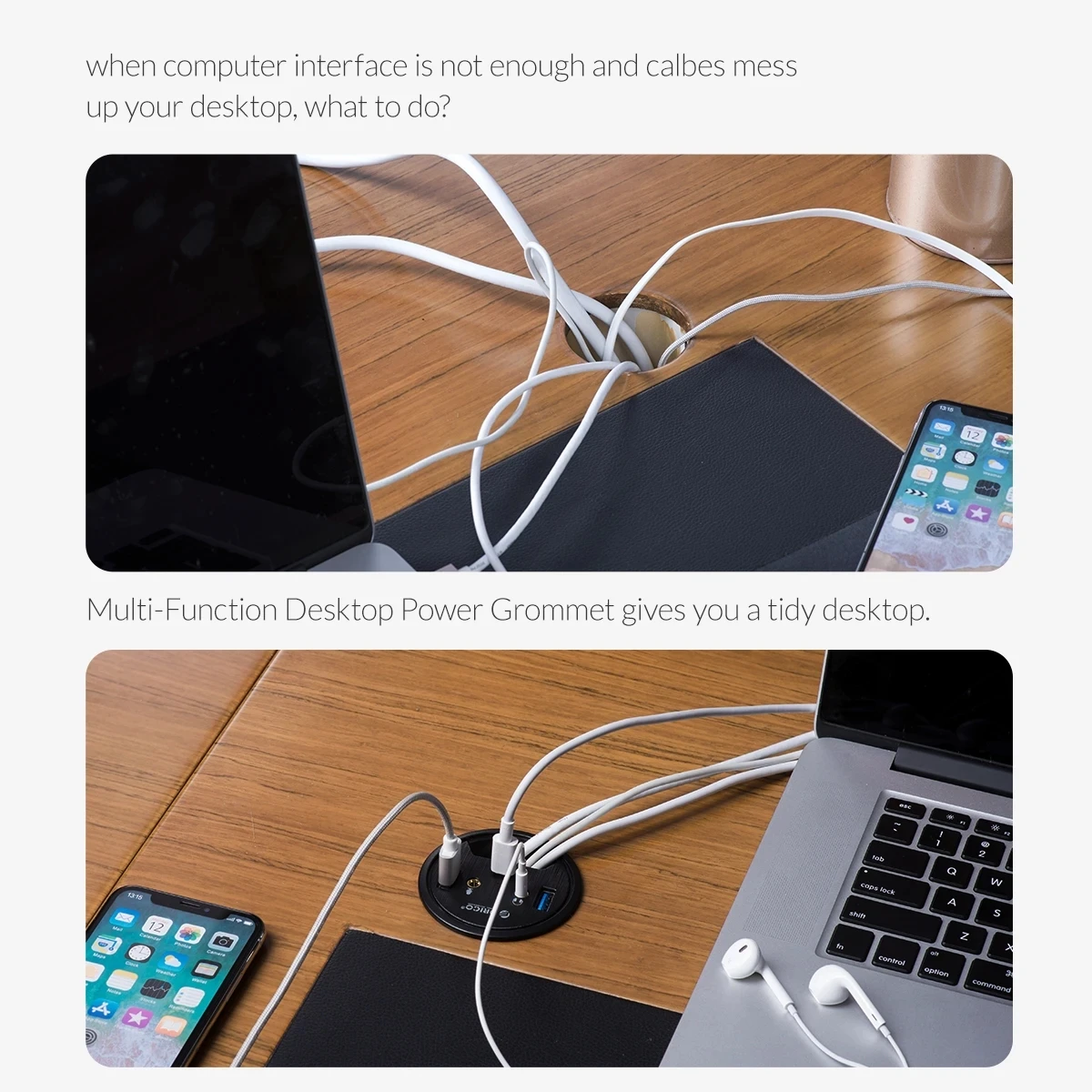 ORICO Desktop Grommet USB 3.0  – Desk Setup Hub recenzja i cena