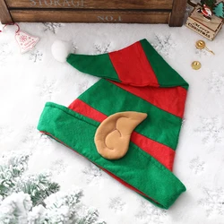 2023 Christmas Hat Plush Elf Santa Hat Ornament Decoration Christmas Cap Turkey Hats New Year Xmas Party Props Decor Supplies