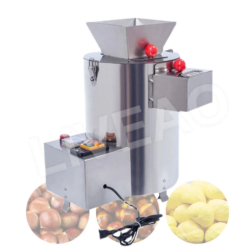 LIVEAO Chestnut Peel Removal Machine Suitable for Dried Fruit Roasted Seeds and Nuts Shop Chestnut Shelling Tool Free Hands