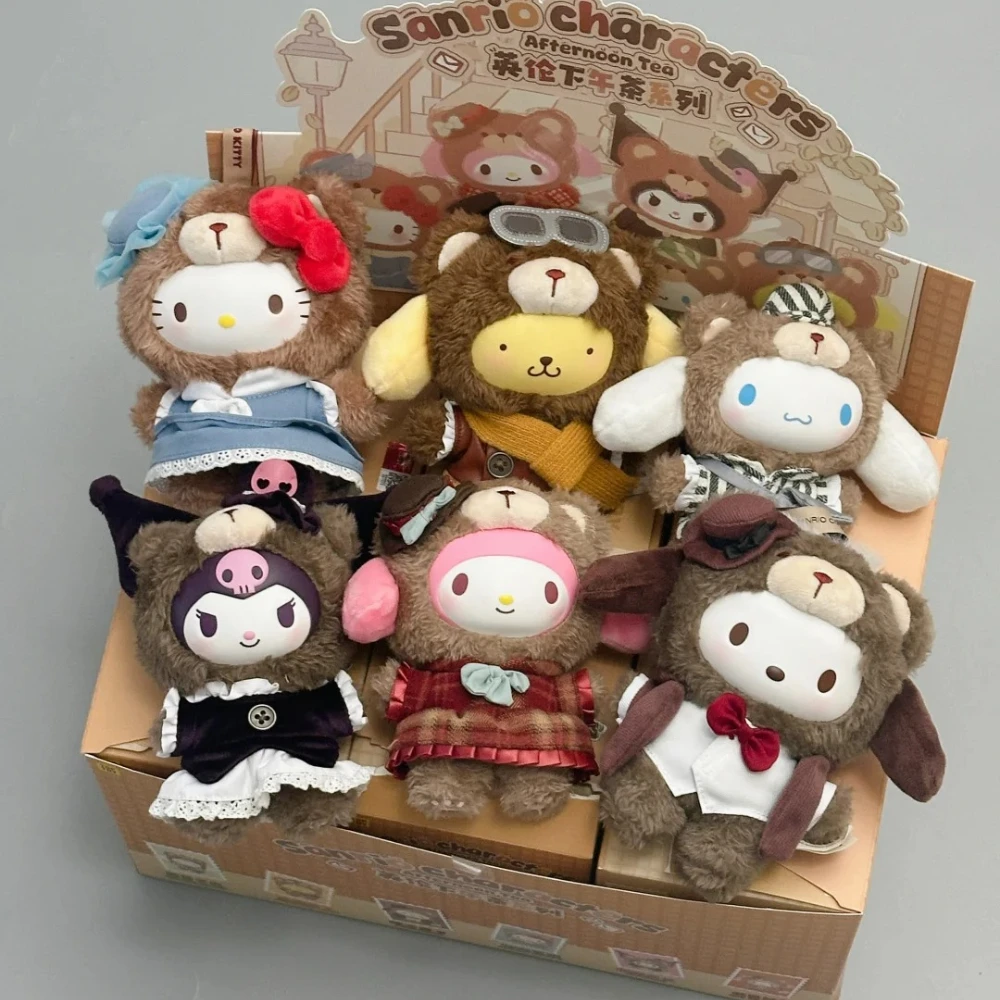 Sanrio Characters Afternoon Tea Series Blind Box Toy Cute Latte Baby 2nd Generation Action Figure Bag Pendant Doll Mystery Gift