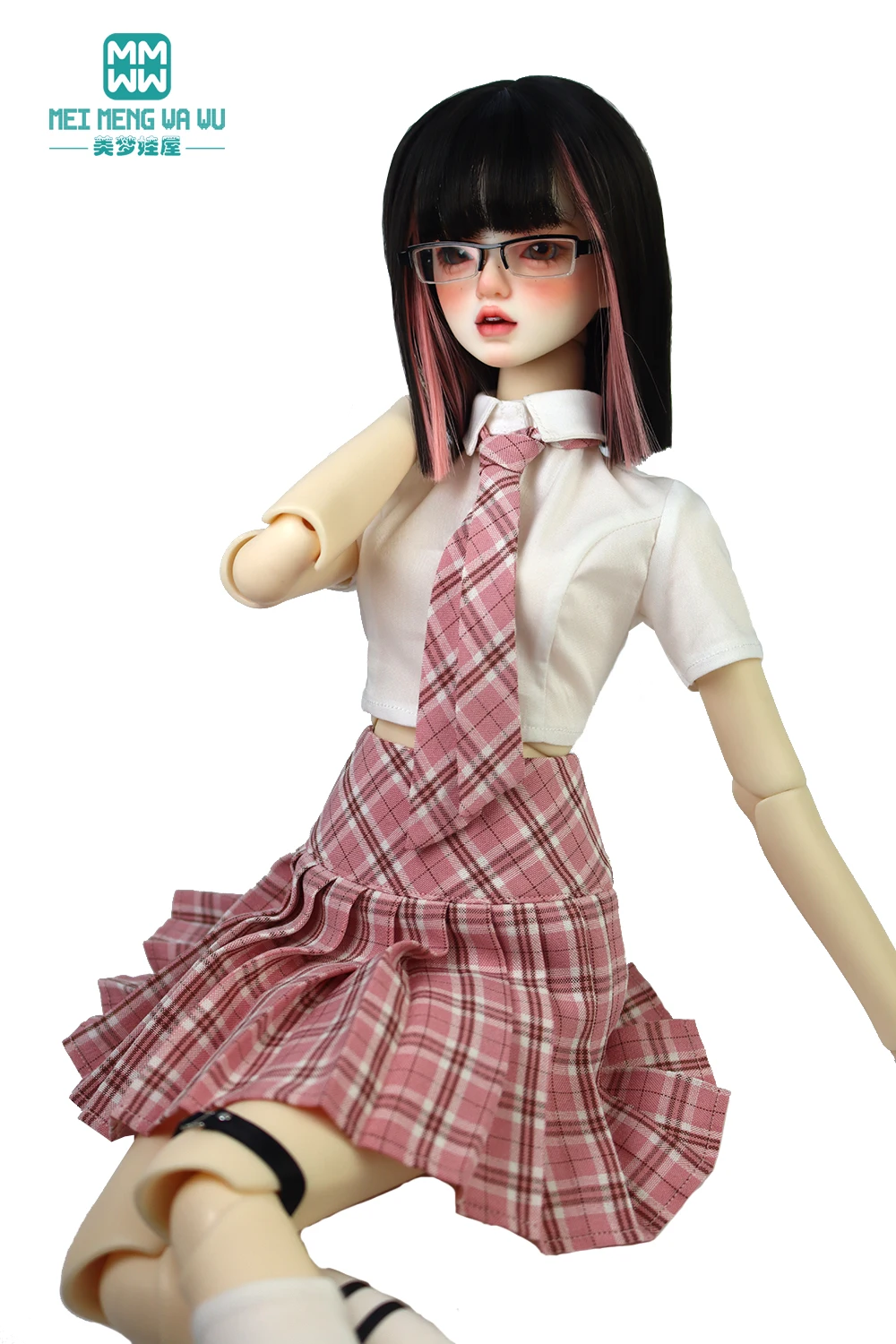 Fits 1/3 1/4 BJD Toy Ball Joint Doll clothes Fashion college uniform skirt