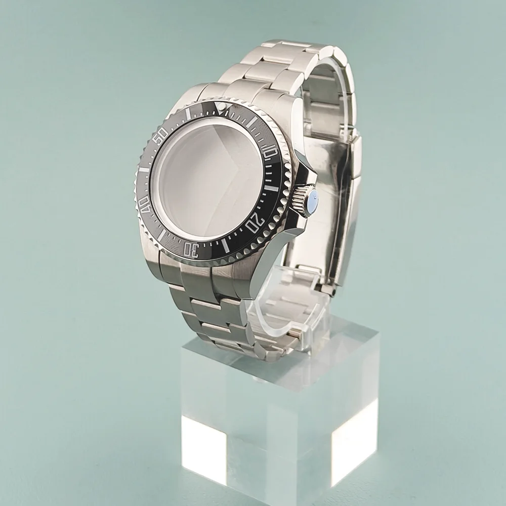 

Корпус NH35 44 мм с сапфировым стеклом, изогнутое стекло с обеих сторон для NH35 NH36 NH34 NH38 NH70, большой корпус для часов с ремешком