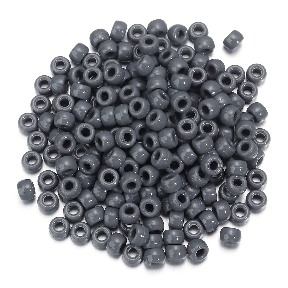 200 teile/los 9mm Mix Farbe Acryl Perlen 4mm Großes Loch Runde Lose Perlen Für Schmuck Machen DIY Halskette armband Handwerk Zubehör