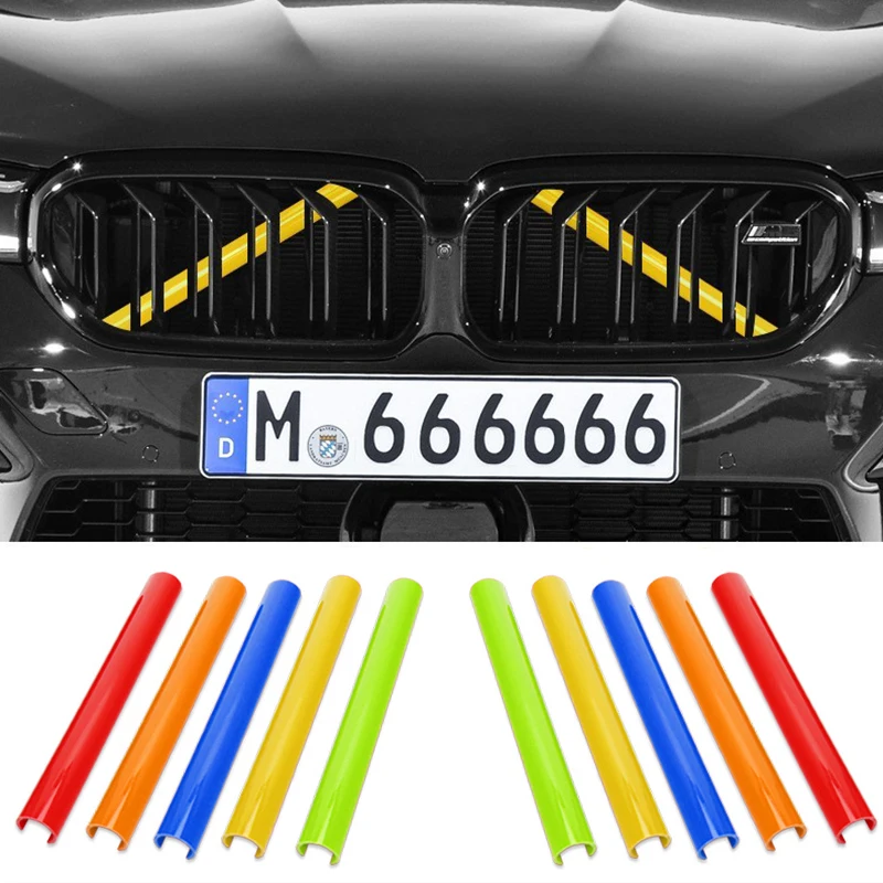For BMW X1 F48 2016~2021 Car Front Bumper Radiator Grille Frame Kit Protect Cover Trim Strip Provide Lasting Durable Accessories