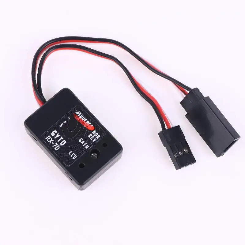 1 Zestaw DC 4.8-7.4V Żyroskop RX-7D Mini Gyro Do Samochodu RC Drift Racing Pojazd Łódź Cyfrowy/Analogowy Uniwersalny Odbiornik Nadajnik