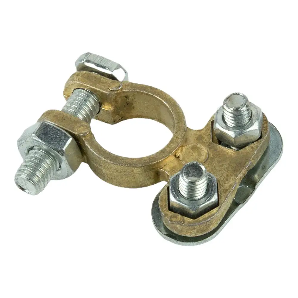 Car Battery Terminal Connectors Electric Battery Copper Plated Pile Head Positive Negative Battery Connectors For RV Access Y4S8