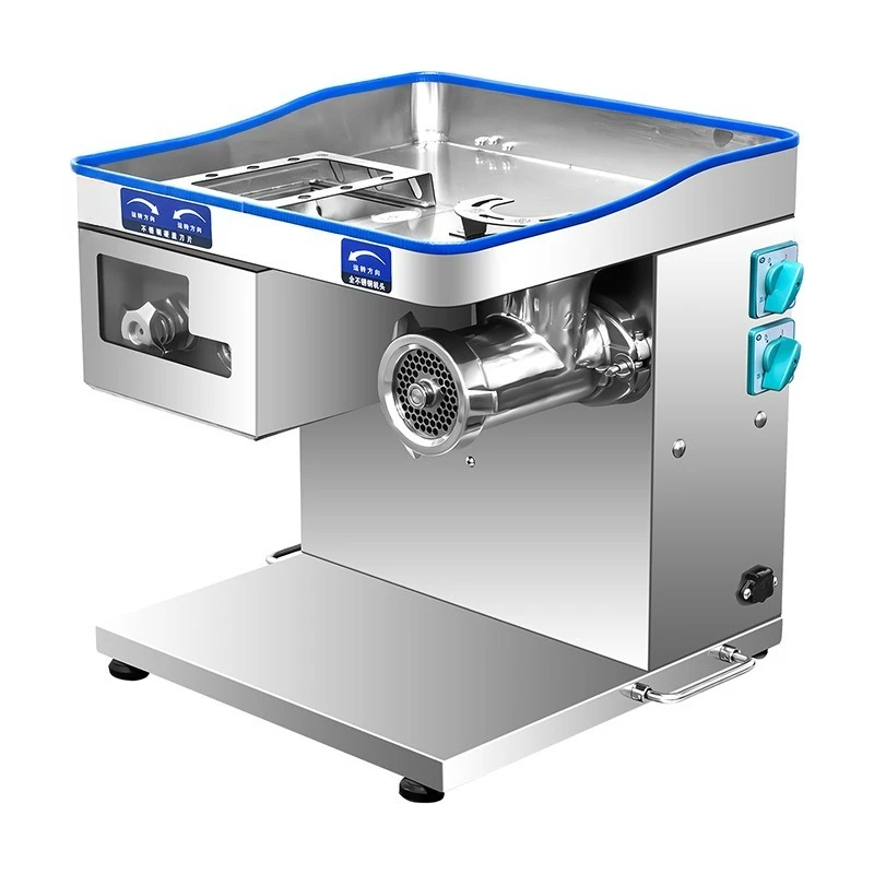 Stainless steel frame high-power twisting enema, integrated automatic multi-functional desktop meat grinder