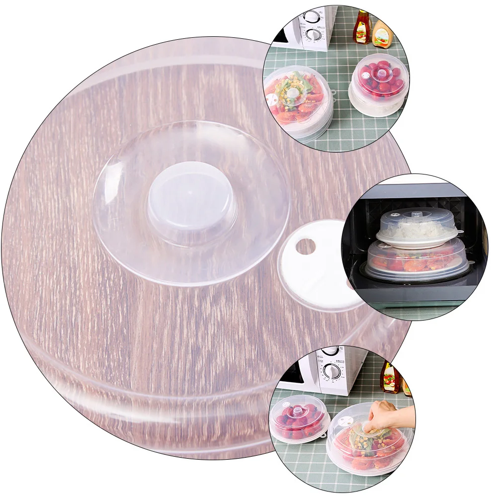 

2Pcs Food Cover Sealing Covers Microwave Freshness Keepers Hanging Wall-Mount Plate Microwave Splatter Cover Kitchen