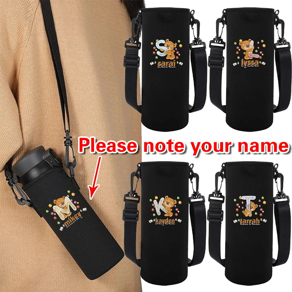 

Personalized Customized Glass Bottle Insulation Cover 550-1500ML Capacity Water Cup Sleeve Camping Accessories Custom Products