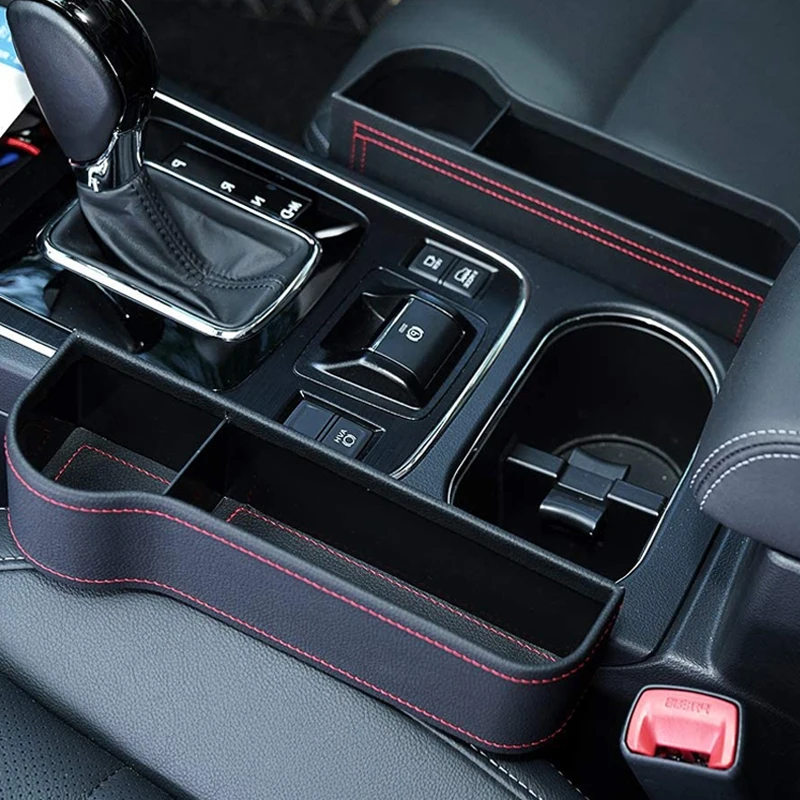 

Car Seat Crevice Storage Box Wallet Phone Slit Pocket Car Organizers Gap Slit Filler Holder Auto Car Interior Accessories