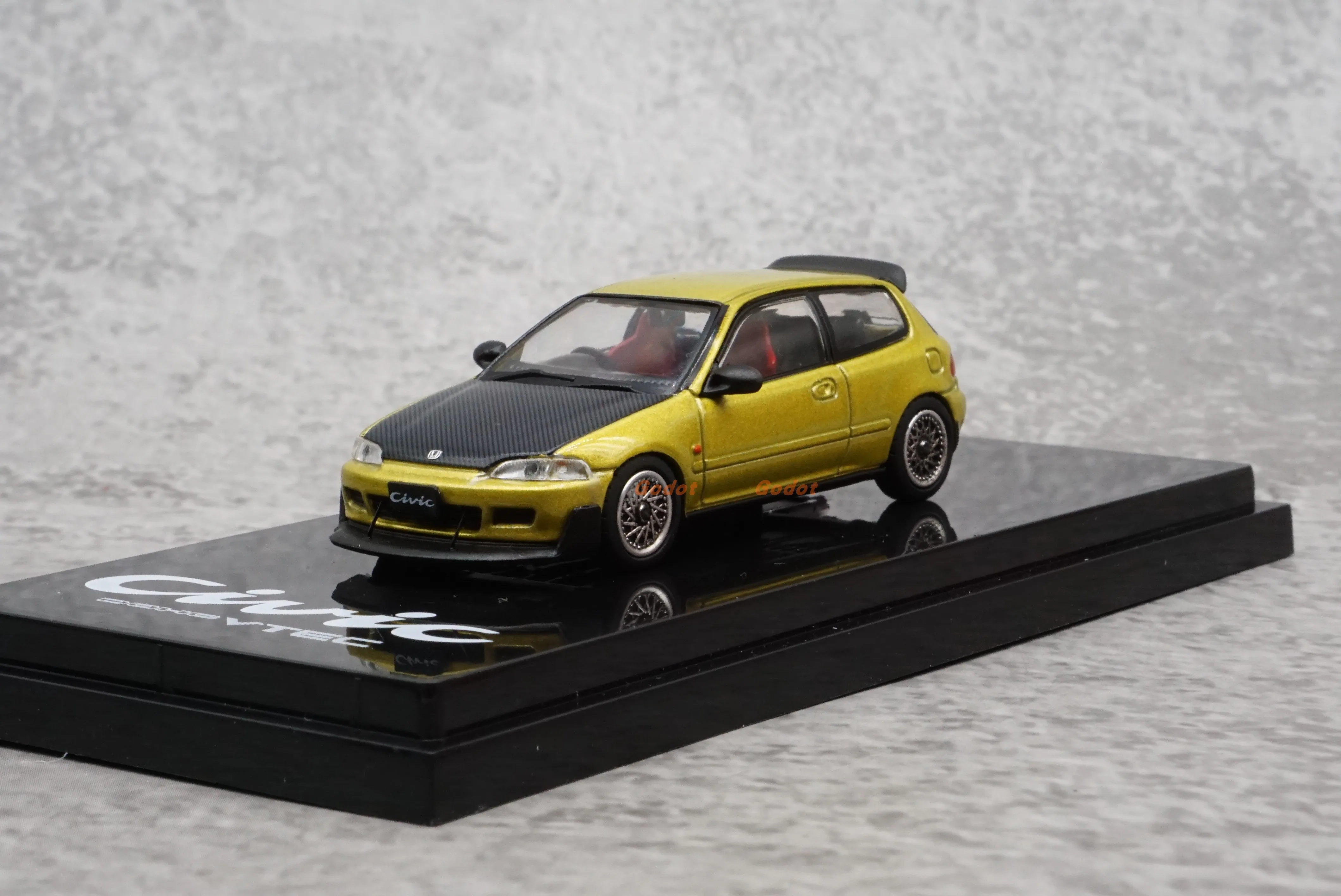 Hobbyjapan 1/64 eg6 civic  alloy car model toy