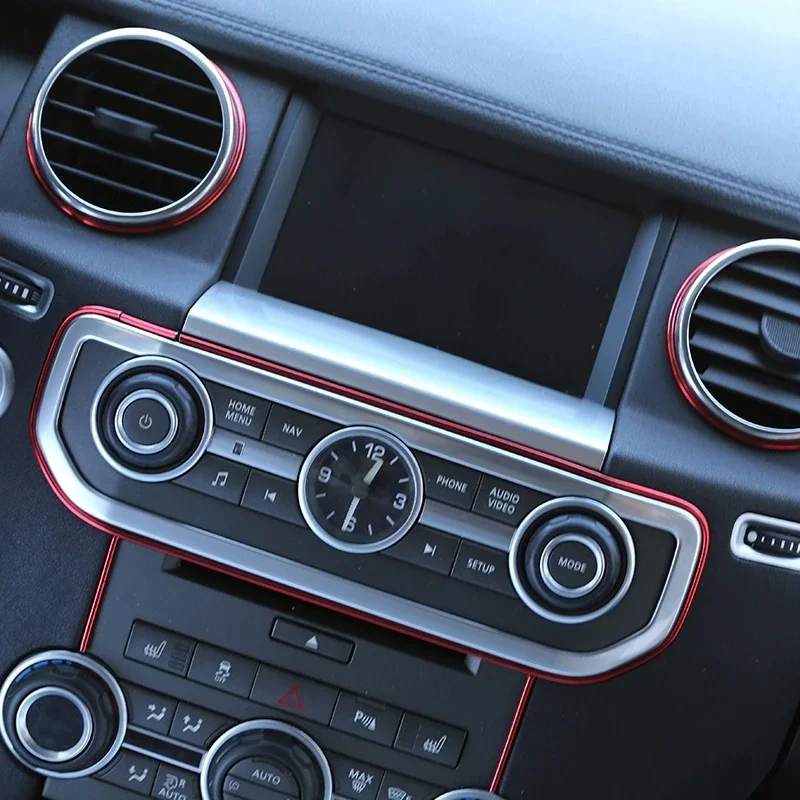 For 2010-2016 Land Rover Discovery 4 LR4 ABS navigation screen bottom panel trim decorative stickers Interior accessories image 3
