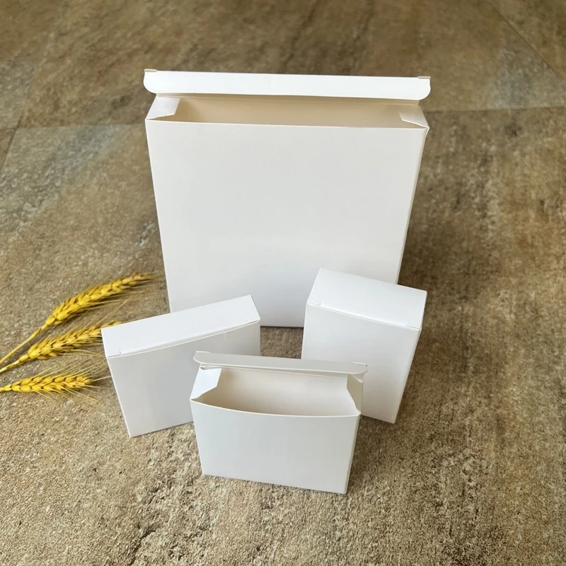 50pcs/lots Envelopes White 350g Paper Jewelry Ring Photo Storage Packaging Gift Box Sealed Bag Storage Business Document Seed