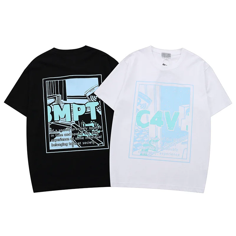 

2025 new wave steam wave short-sleeved Cav Empt C.E men and women hundreds of tide loose couple bottoming T-shirt