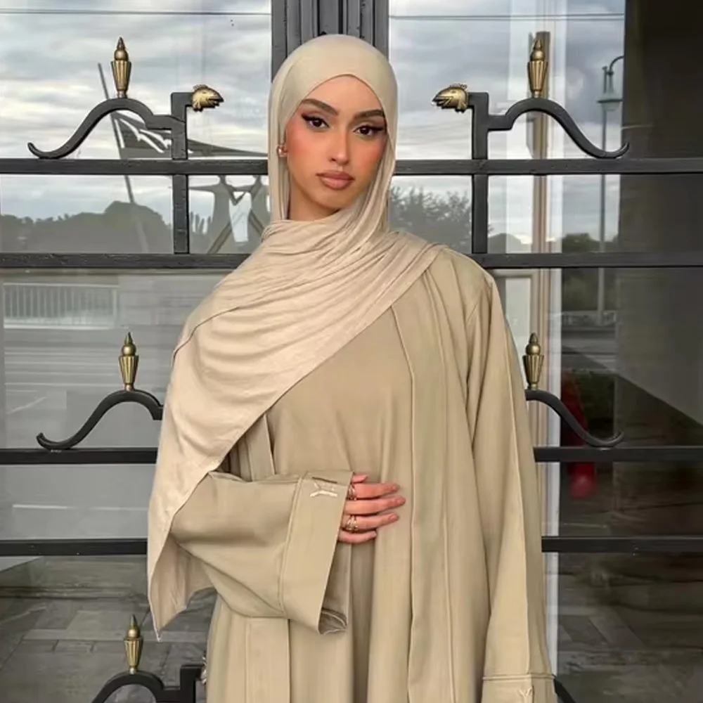 

Джерси, шарф-хиджаб, женский мусульманский длинный однотонный платок на голову, хиджабы, шарфы, женская вуаль, шали, банданы, повязка на голову, Bufanda Foulard