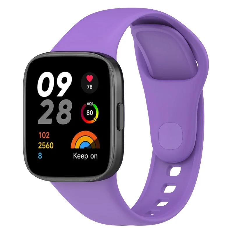 Pulseira de silicone para relógio inteligente, macio, respirável, substituição, para redmi/xiaomi mi relógio lite 3