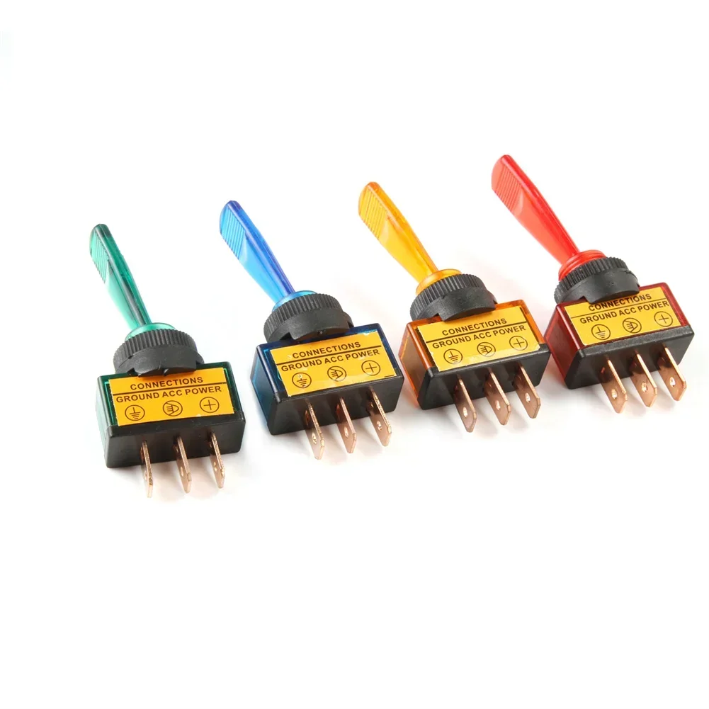 4 шт. кулисные переключатели металлические + пластиковые красные кулисные переключатели желтый 12 В постоянного тока синий зеленый внутренние запасные части