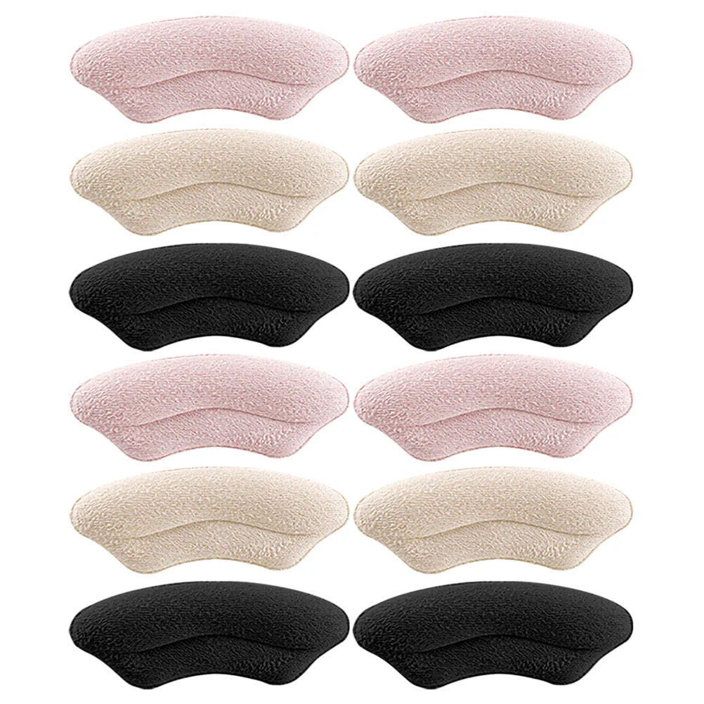 

6 Pairs Heel Grips Back of Cushion Inserts Shoe Can Be Cut Cushions for Faux Suede High Elastic Sponge Filler Women's Child