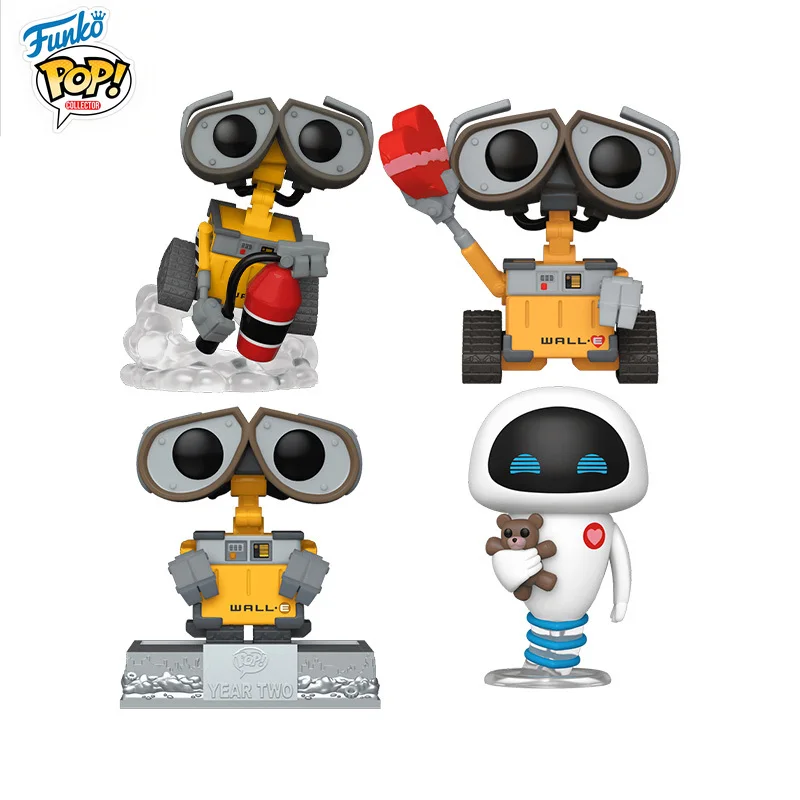 

In Stock FUNKO POP Original Joint Robot Mobilization Wali Eva WALL-E Limited Mobile Phone Model Collection Holiday Gifts