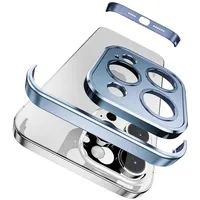 Aluminum Metal Frameless Bumper Camera Lens Protector Case for IPhone 16 15 14 13 12 Pro Max Plus 16Pro 15Pro I Phone i15 Cover