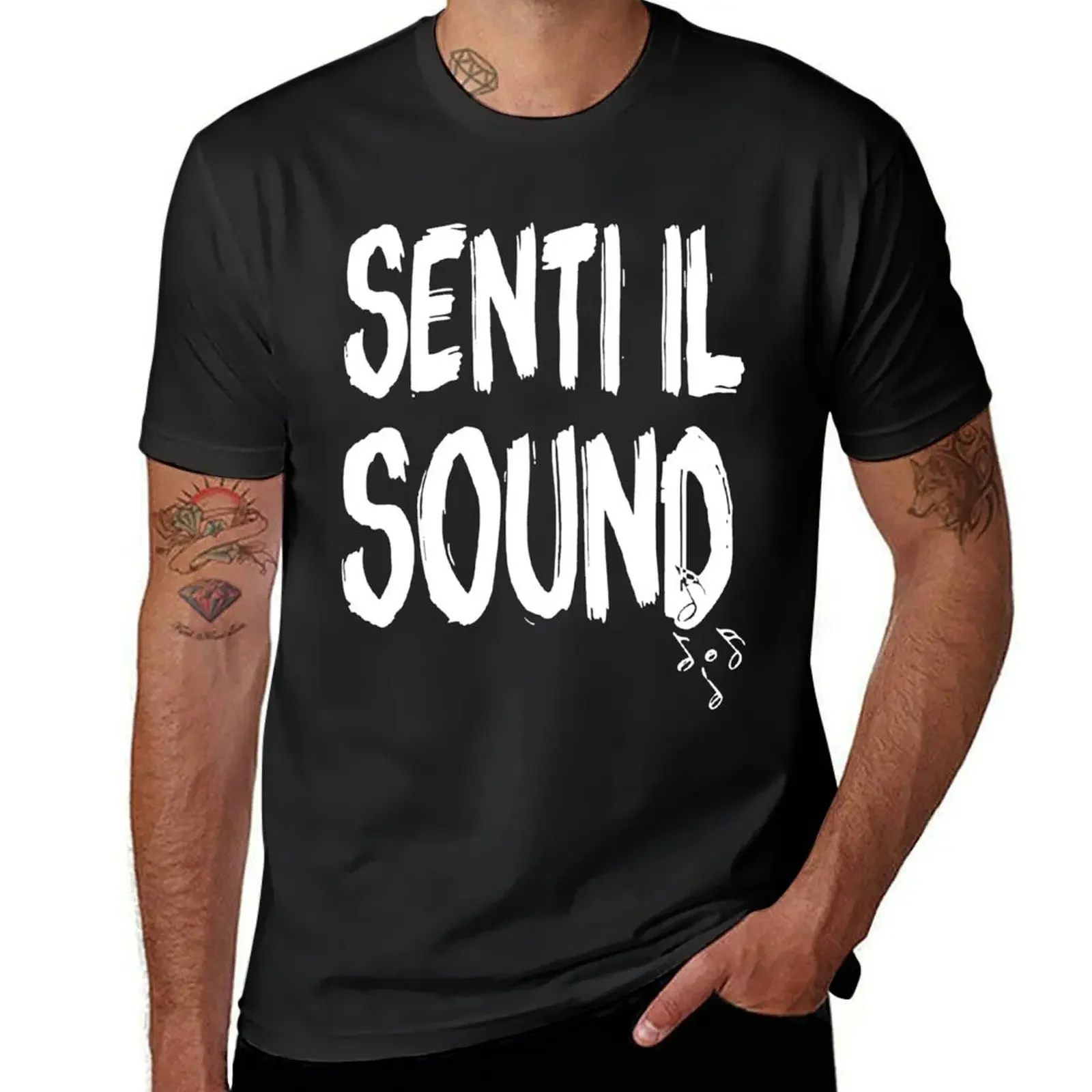 Senti Il Sound Marco Mengoni Funny Geek Nerd T-Shirt essential t shirt oversizeds man t shirt mens graphic t-shirts anime