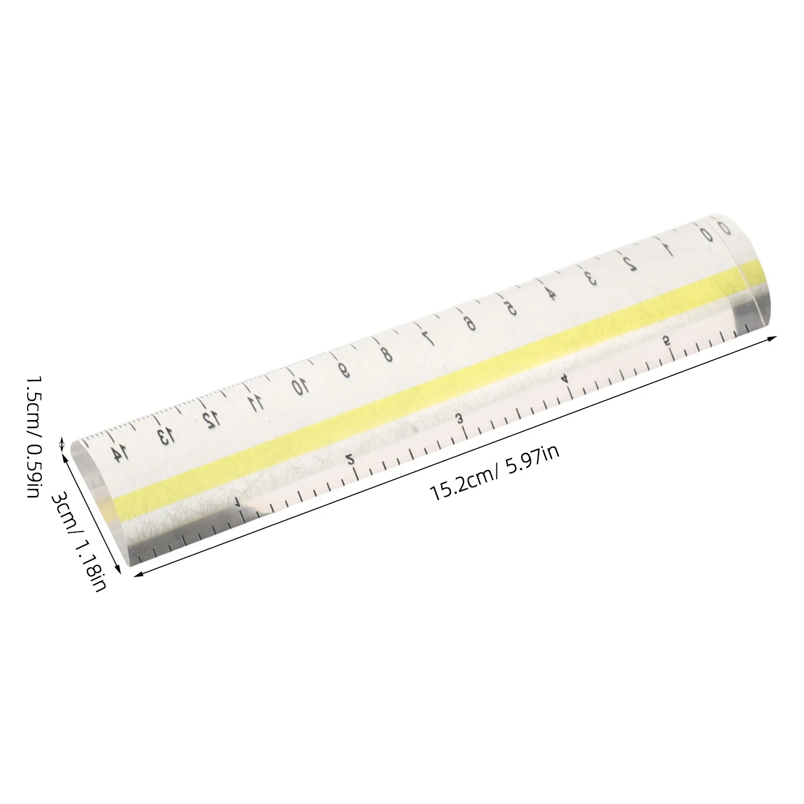 Transparent Reading Ruler Clear Plastic Mini Guide Strip Magnifier Bible Study Tool Small Print Book Reading Aid Document Line