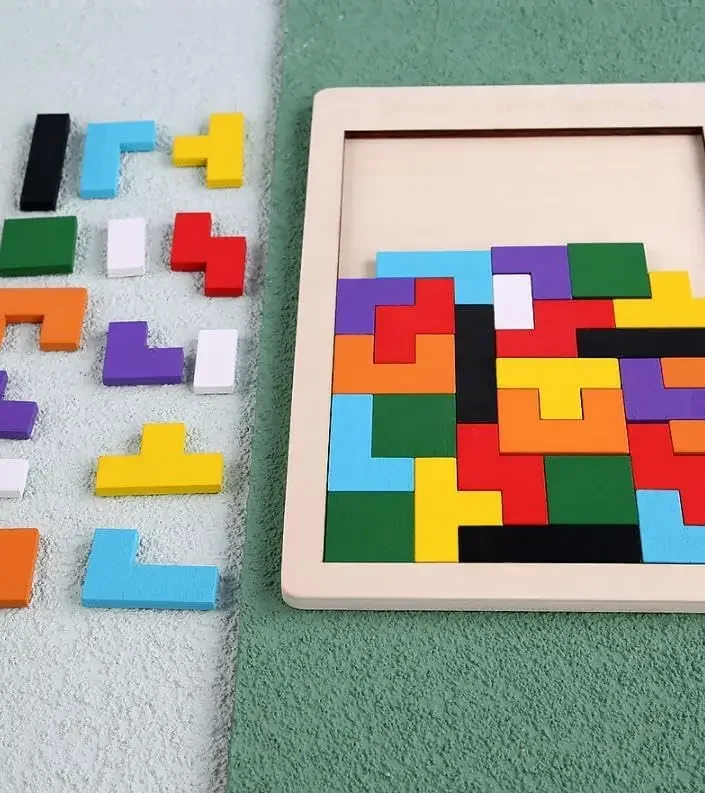 Planche de Puzzle, blocs de construction, bricolage, Collection de panneaux intelligents, cadeau créatif, jouets en bois, jeux pour enfants