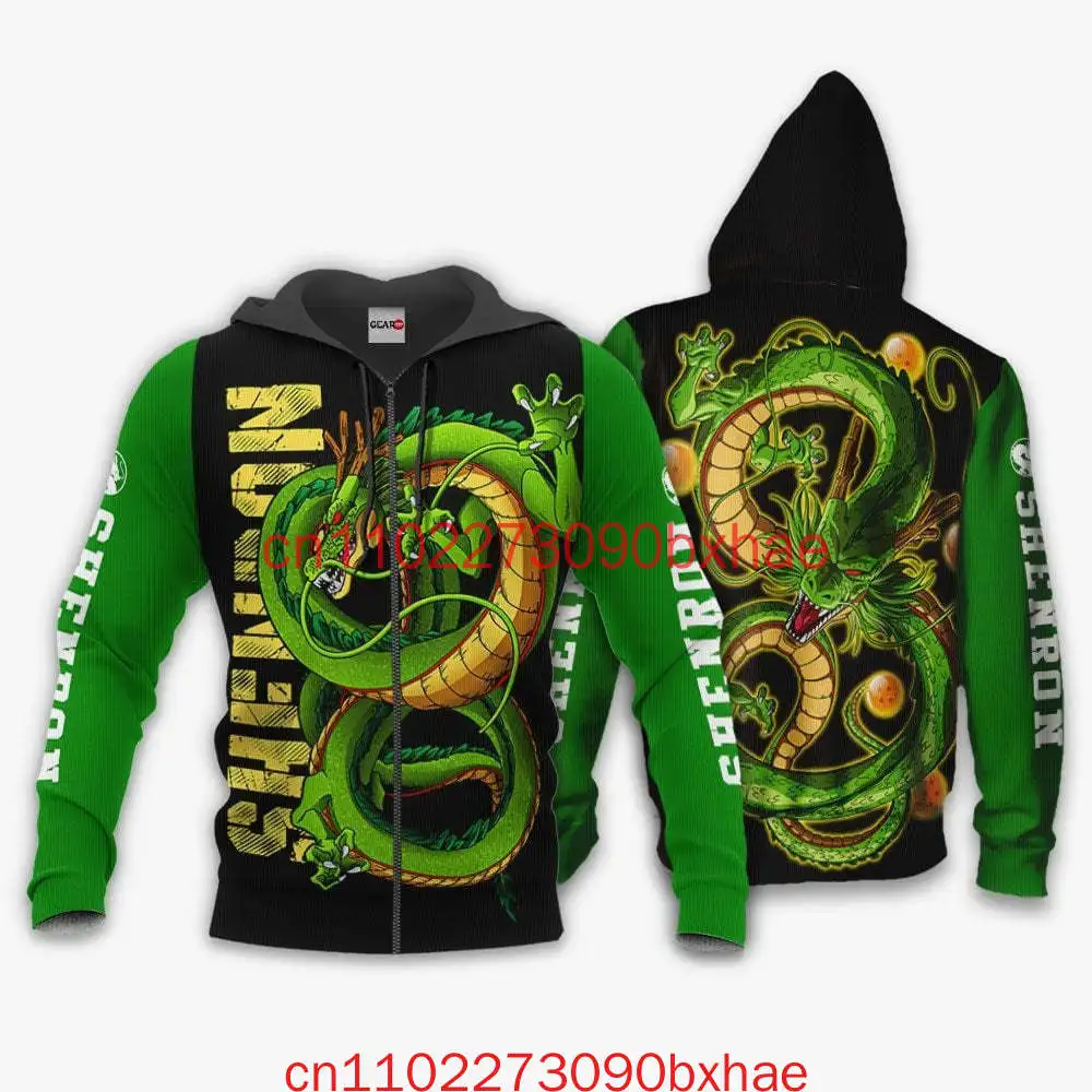 

Новинка 2025, рождественская толстовка с капюшоном Dragon Shenron, 3D принт, японское аниме, Dragon Ball, мужские и женские толстовки