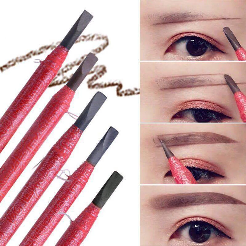 1pcs Eyebrow Pencil Cosmetics Eyebrow Tint Waterproof Microblading Tattoo Brow Pen Eye Brow Pencil Permanent Makeup Accessories