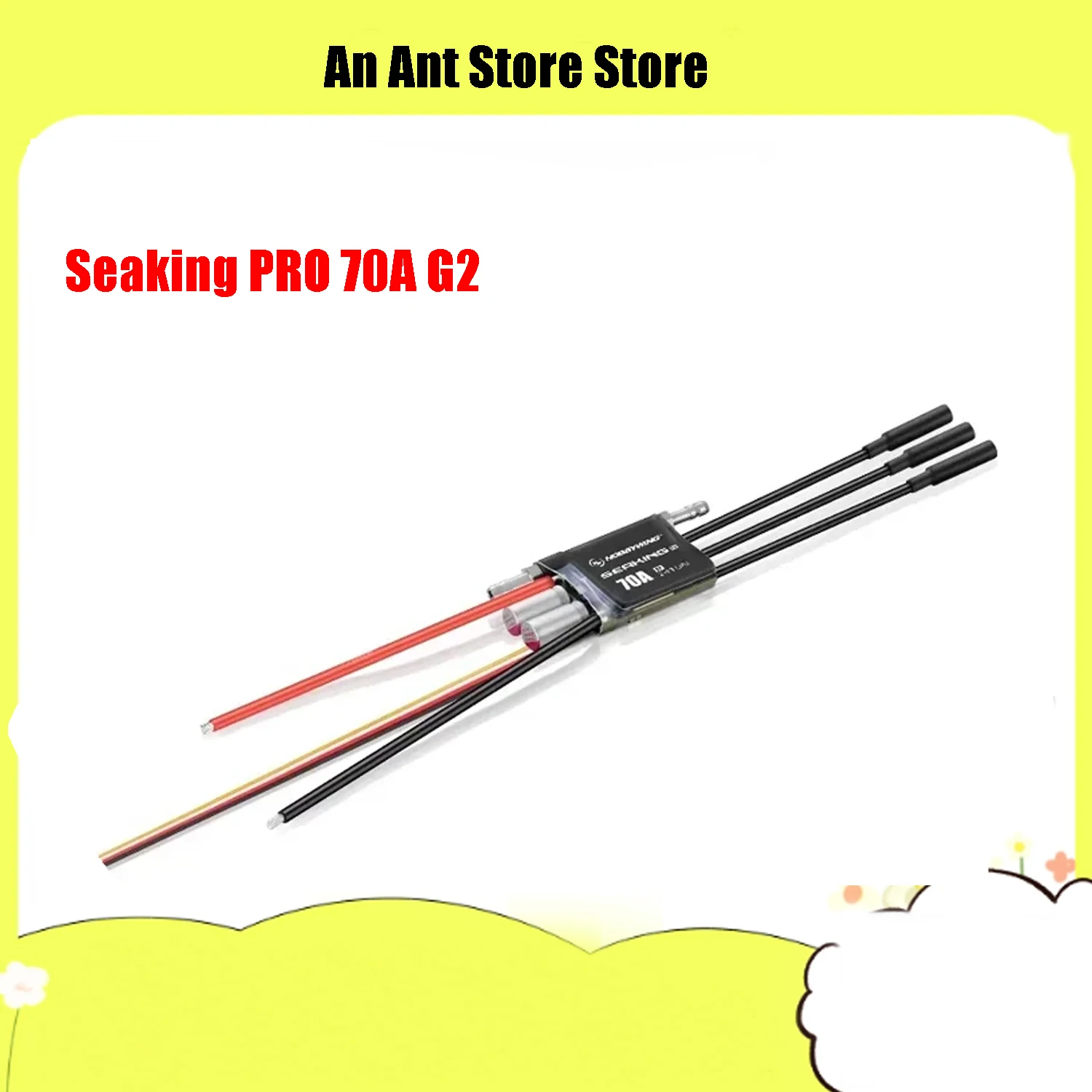 

Hobbywing Seaking PRO 70A G2 Бессенсорный бесщеточный ESC 2-4S Lipo Применение для соревнований RC Boat