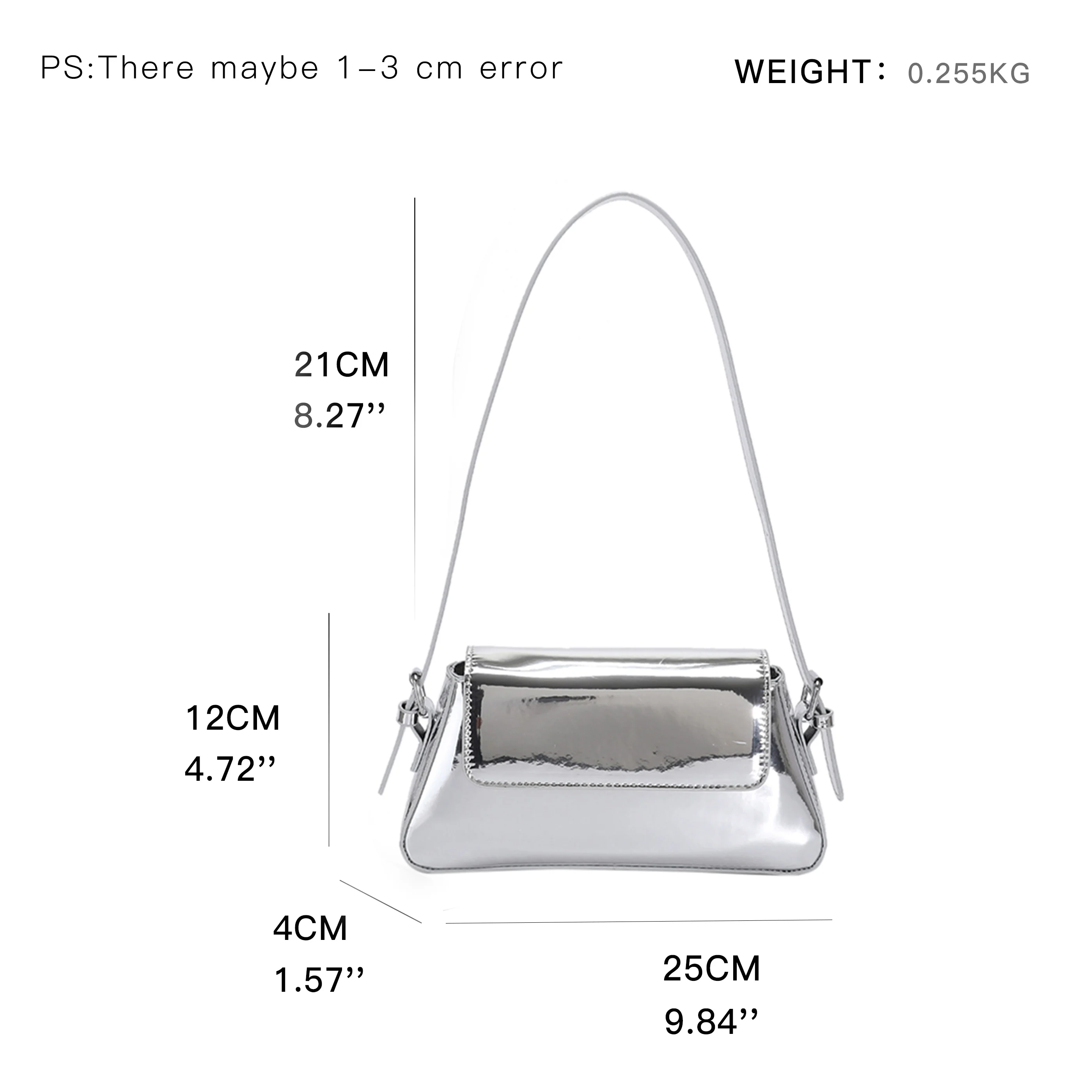 MABULA Silver Female Underarm Shoulder Bag Brand Design Simple Hasp Clutch Evening Handbag Soft Pu Small Women Hobo Phone Purse