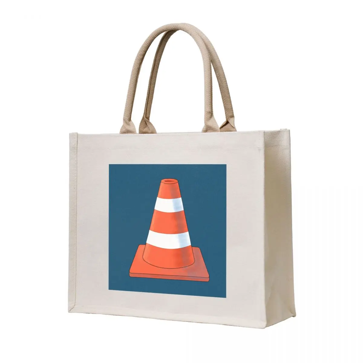 

Cute orange and white Safety Cone. Tote Bag Big bag women Large bags for women Big bag