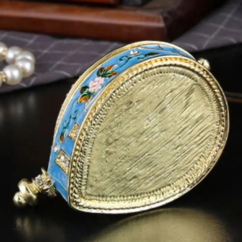 

Hand Painted Enamel Enamel Jewelry Box Metal Crown Design Luxury Style Trinket Box Collectible Box Creative Design