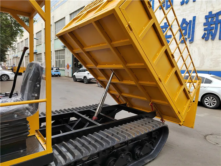 Der meistverkaufte 5-Tonnen-Klein-Raupen-Muldenkipper, All-Terrain-Raupen-Transportfahrzeug.