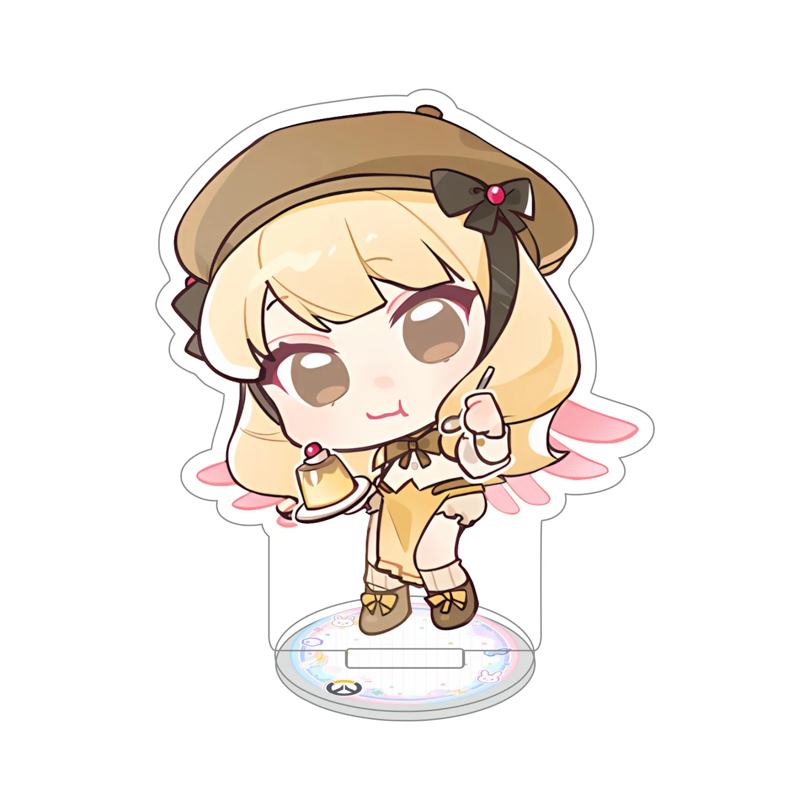 10cm Overwatch Acrylic Stand Q Chibi Keychain Desk Decor D.Va Mercy Kiriko Juno Kuromi  Widowmaker Lucio Game Figure Fan Gift view 6