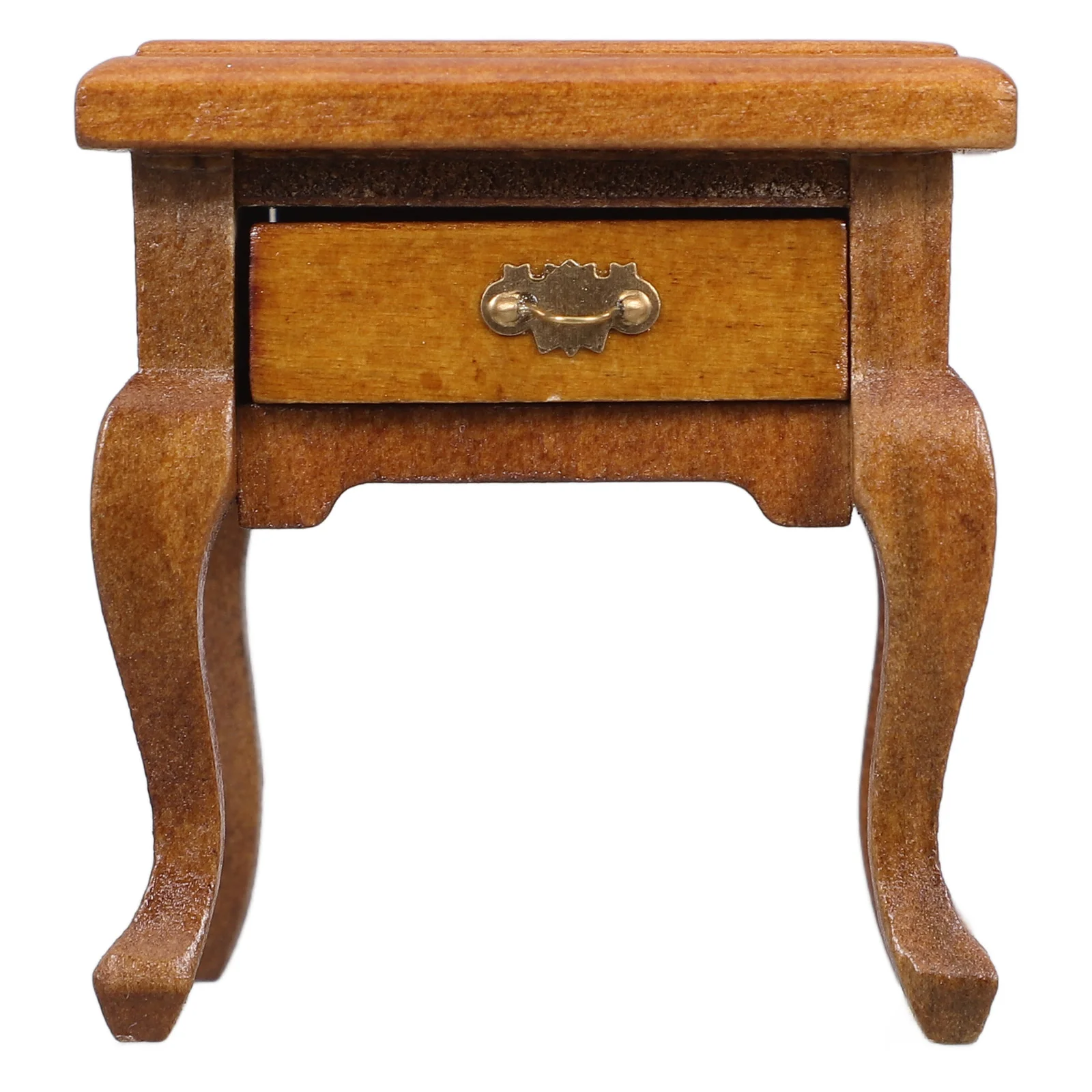 

Miniature Table Cabinet Dollhouse Wood Chair Furniture 1:12 Scale End Table Wood Furniture for Bedroom Living Room Decoration