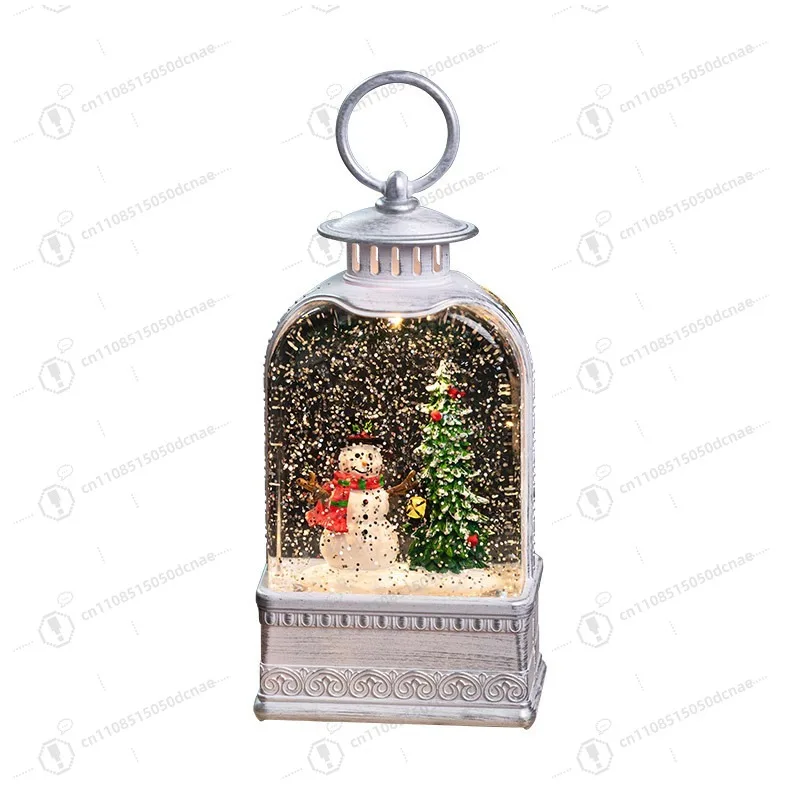 

Рождественские украшения, ночные огни, поделки, композиция со снежной сценой, подарки для пожилых людей, аксессуары, товары для кукол