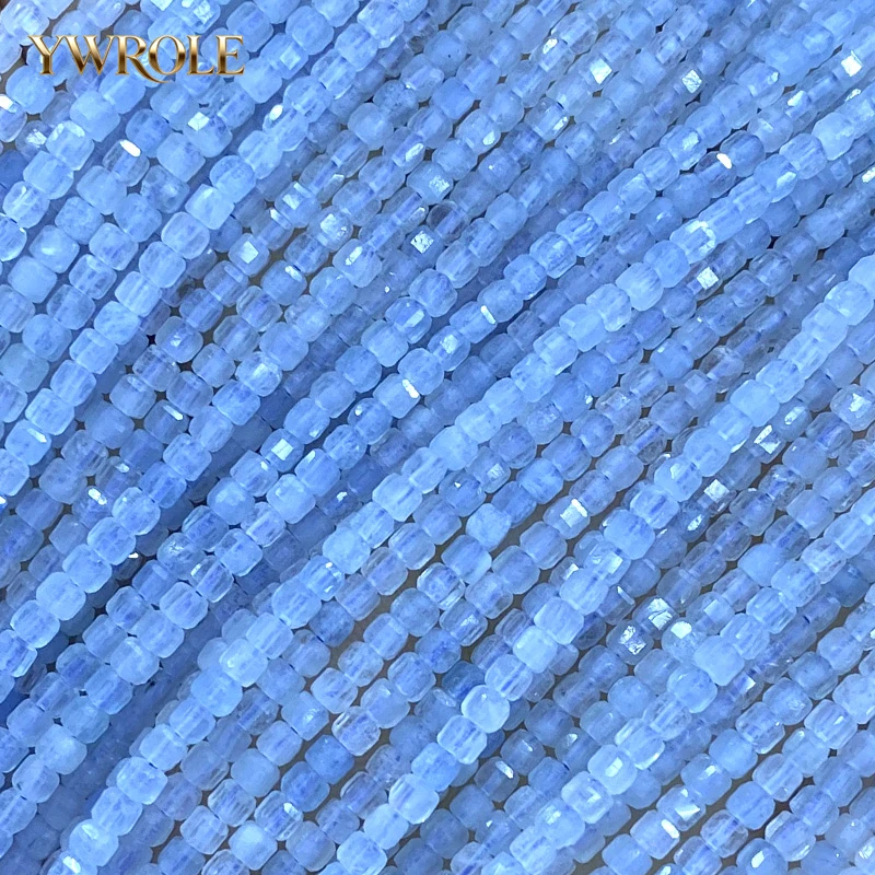 

Бусины-разделители из натурального аквамарина, квадратные, 2x2 мм, для изготовления ювелирных изделий, серег, браслетов, подвесок, аксессуаров, 15 дюймов