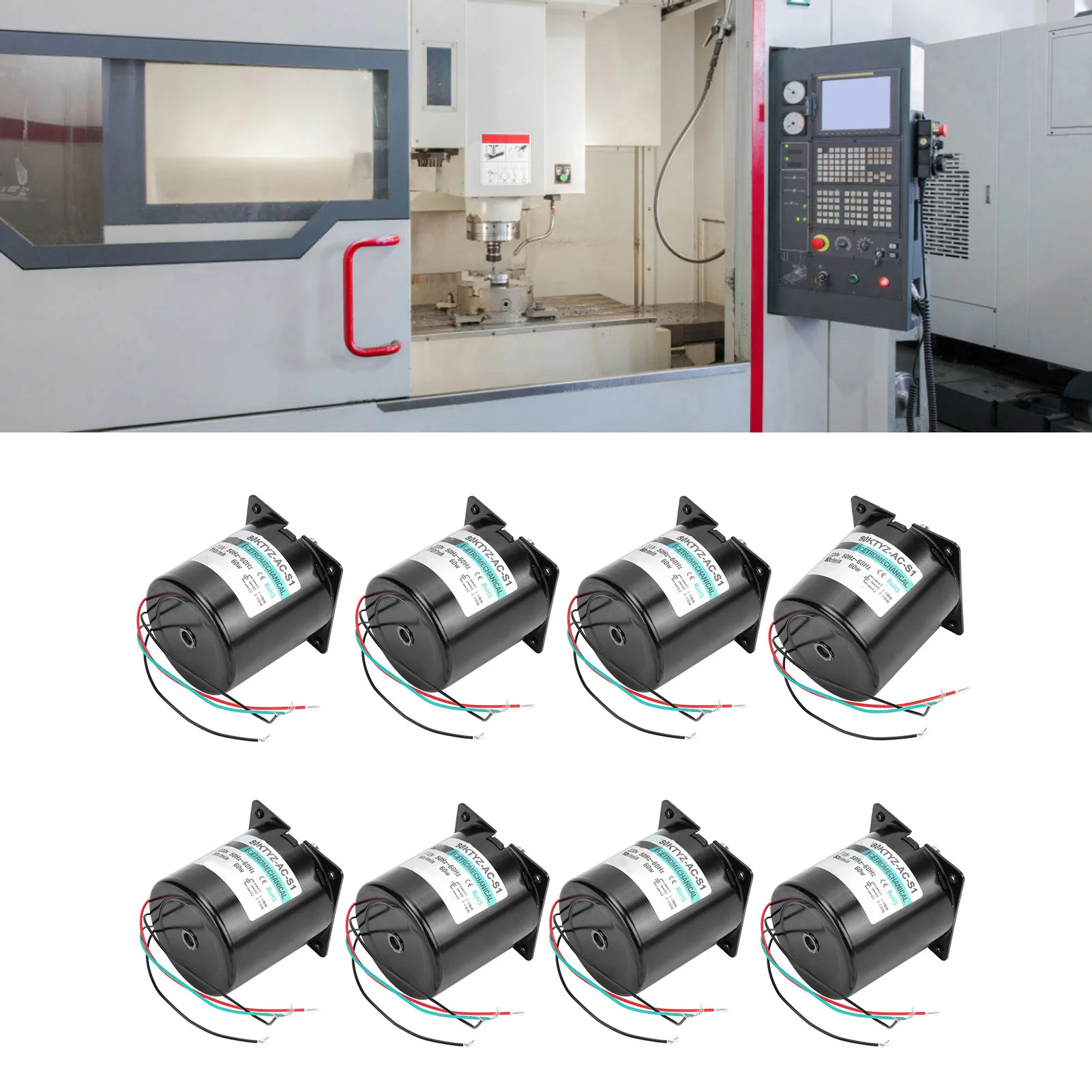 

Permanent Magnet Slow Motor with Capacitance Bracket CW/CCW Large Torsion Low Speed 60W XD80KTYZ Synchronous Motor XD80KTYZ